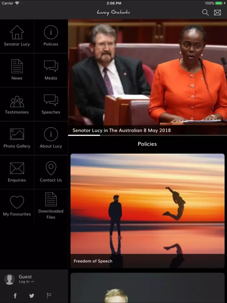 Captures d'écran de Senator Lucy Gichuhi iPad 