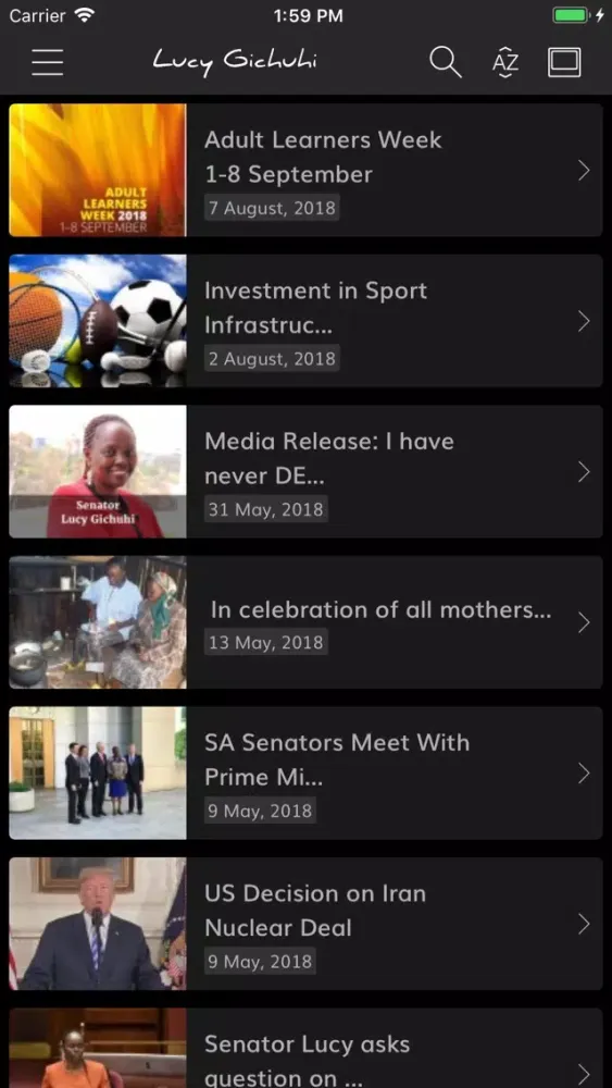 Captures d'écran de Senator Lucy Gichuhi