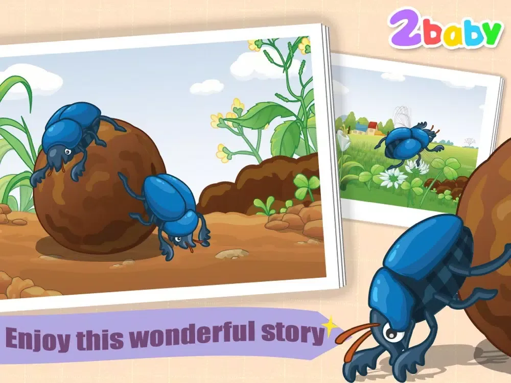 Dung beetle - InsectWorld A story book about insects for children iPad 應用截圖