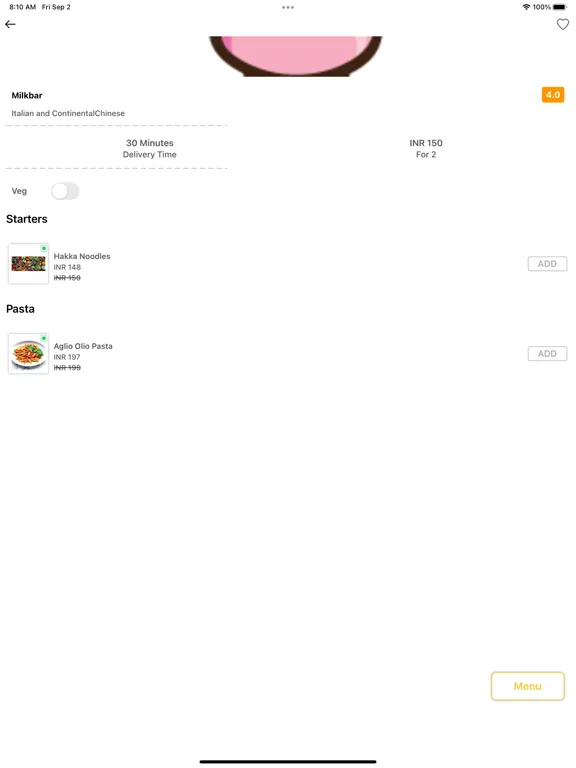 Скриншоты Sender Resto iPad 