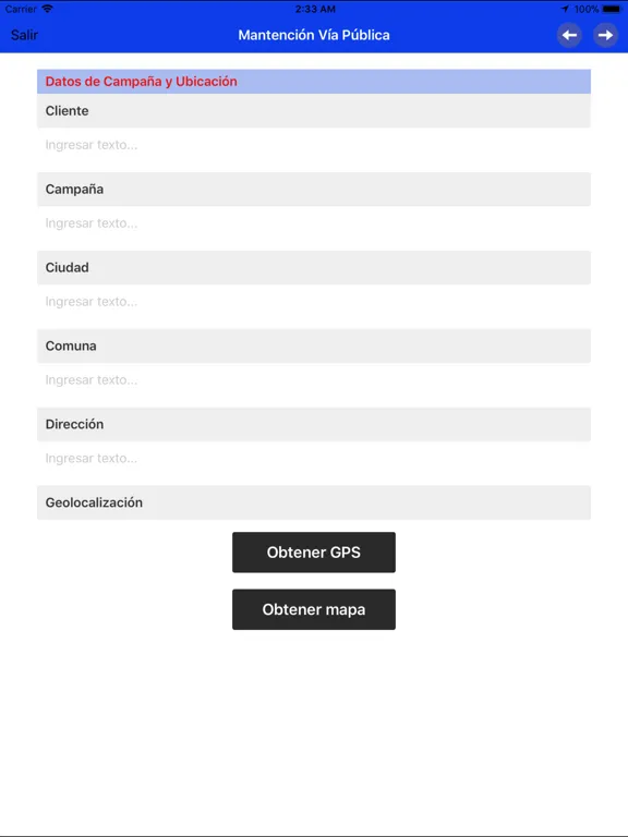 SENDit Forms iPad  Screenshots