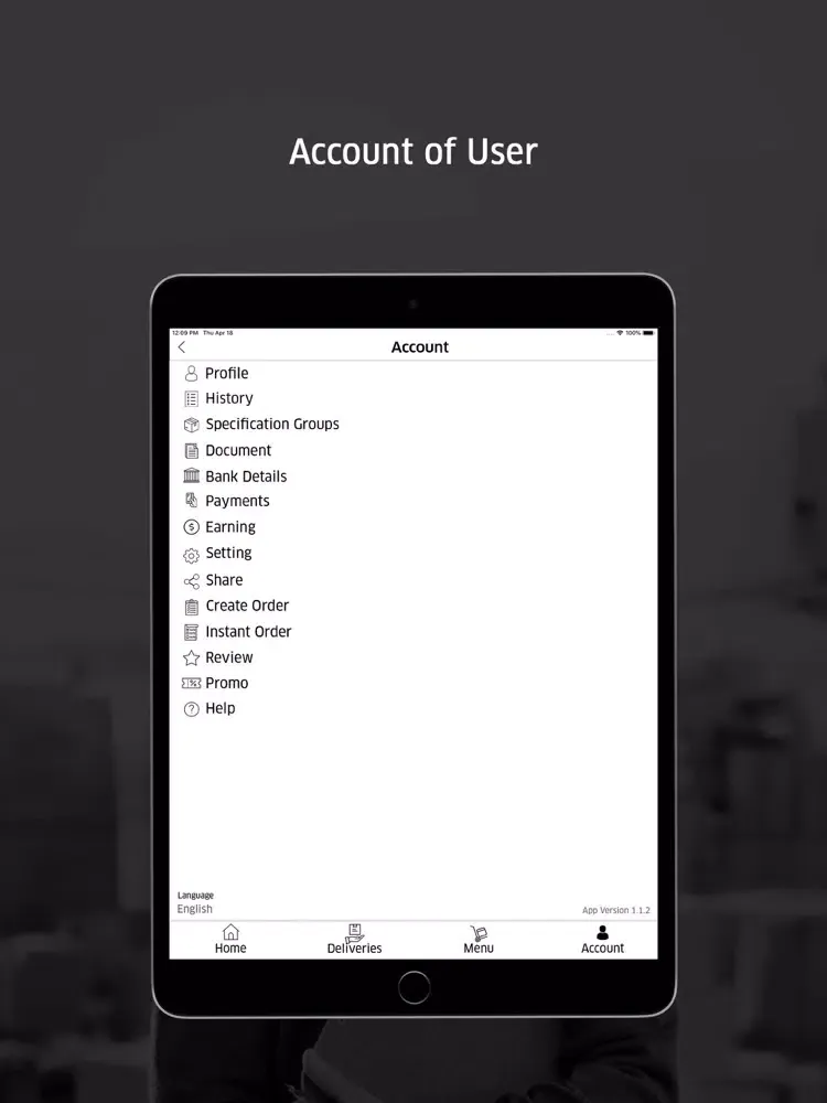 Tangkapan layar Send it home - Stores iPad 