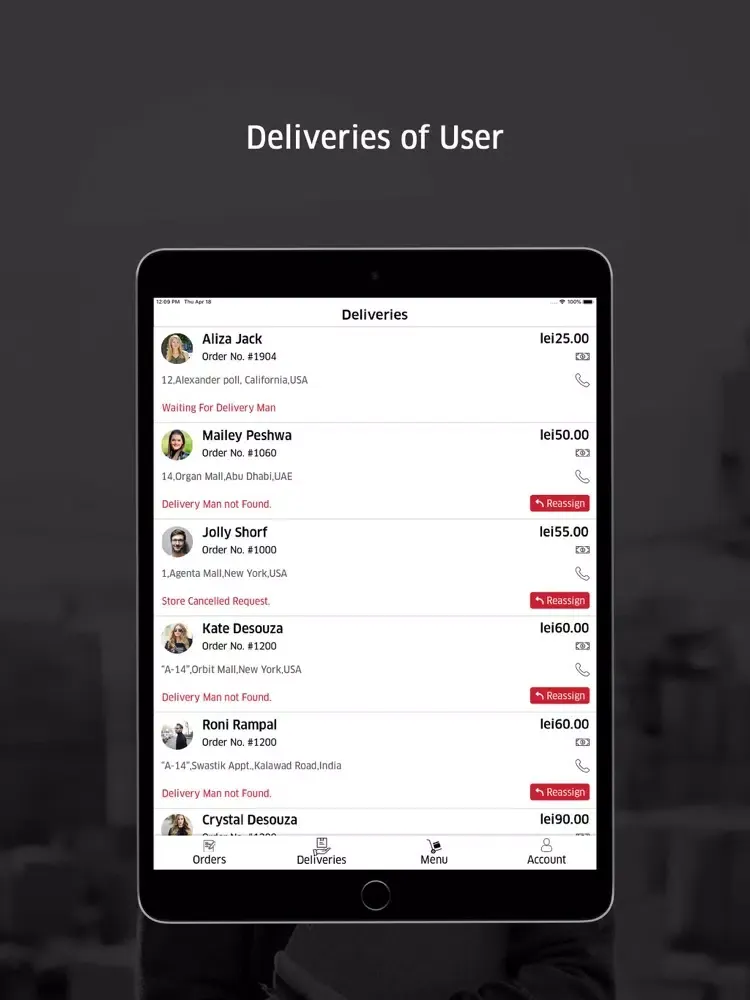 Tangkapan layar Send it home - Stores iPad 