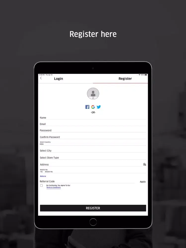 Tangkapan layar Send it home - Stores iPad 