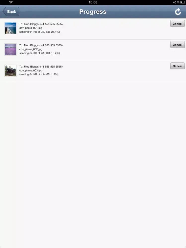 SendItz - Send, Share, Store Files iPad  स्क्रीनशॉट