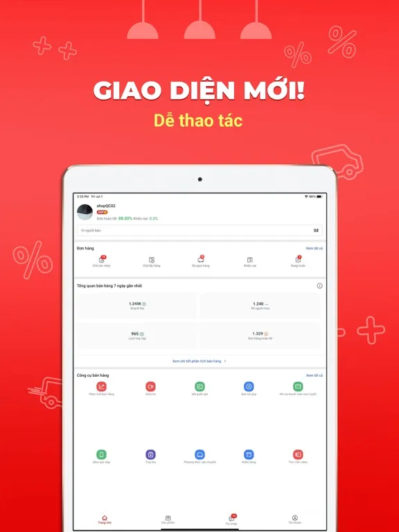 ภาพหน้าจอของ Sendo Bán iPad 