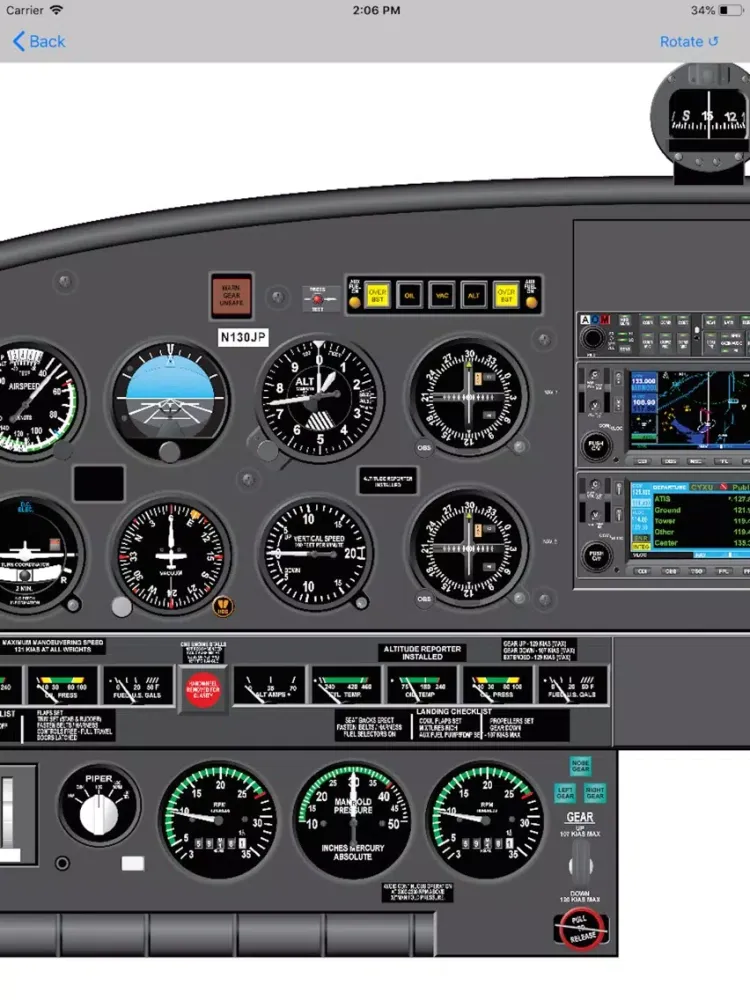 صور Piper Seneca I PA-34 Study App iPad 