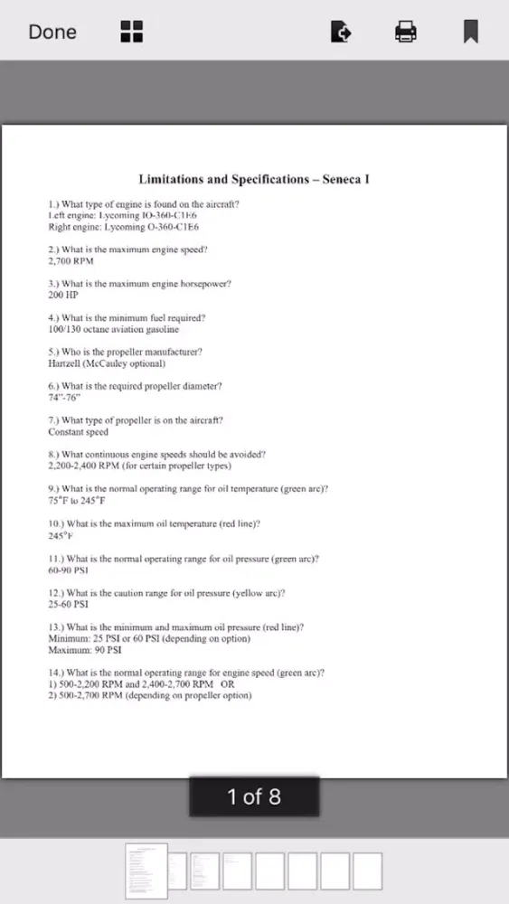 صور Piper Seneca I PA-34 Study App