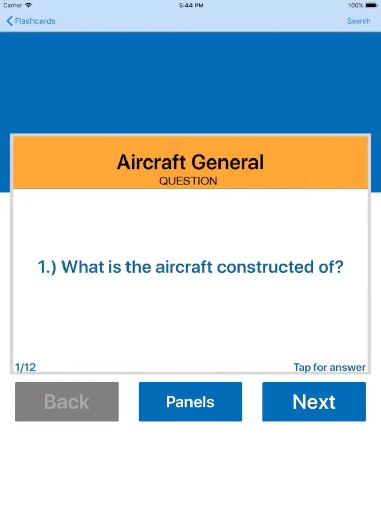Piper Seneca II PA34 Study App iPad  스크린샷