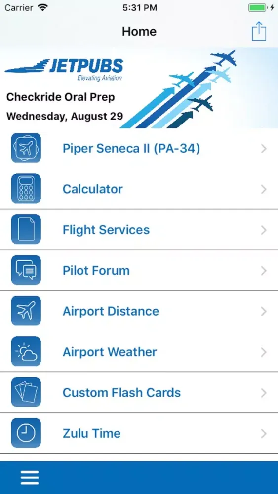 Piper Seneca II PA34 Study App 스크린샷