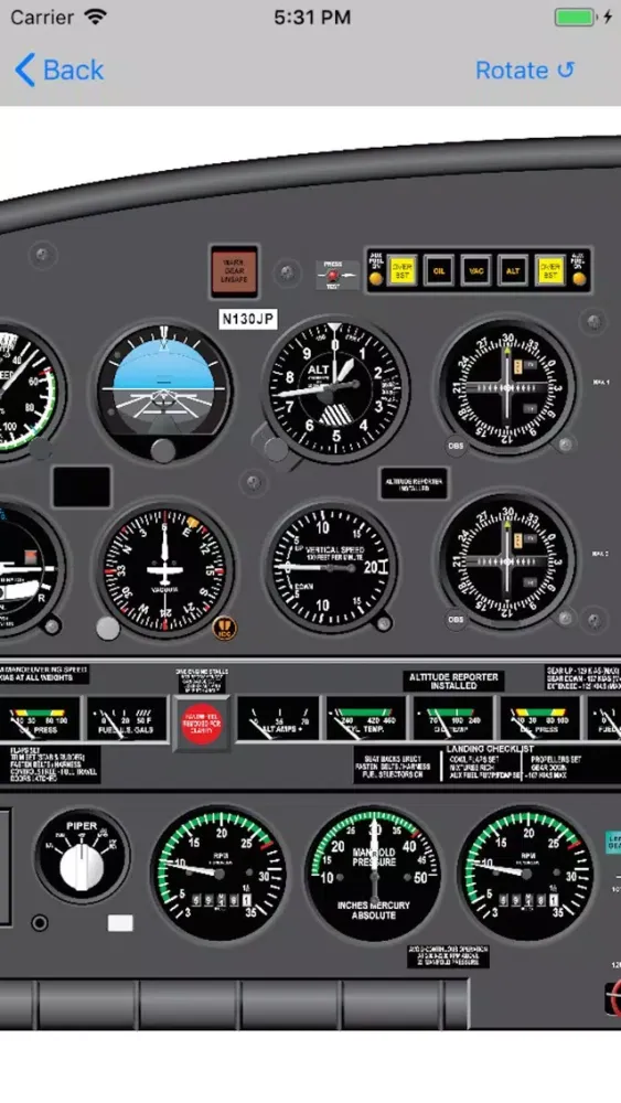 Piper Seneca II PA34 Study App 스크린샷