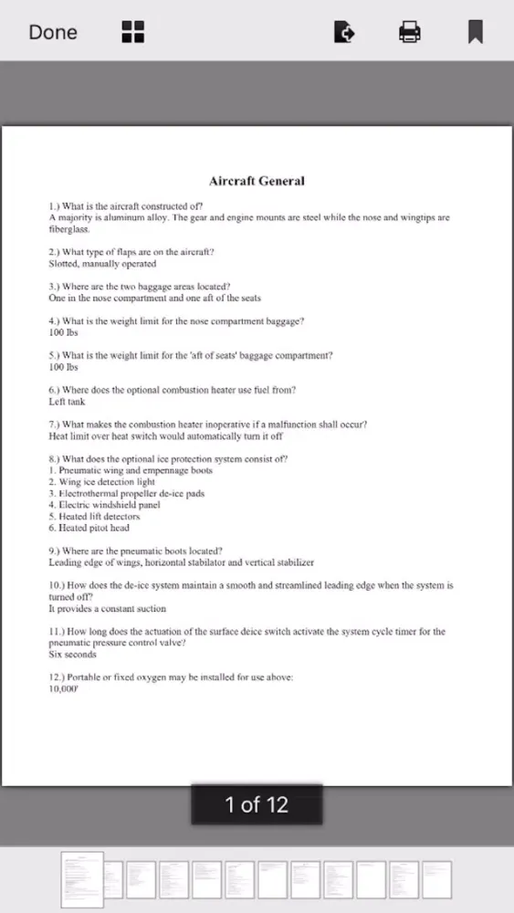 Piper Seneca II PA34 Study App 스크린샷