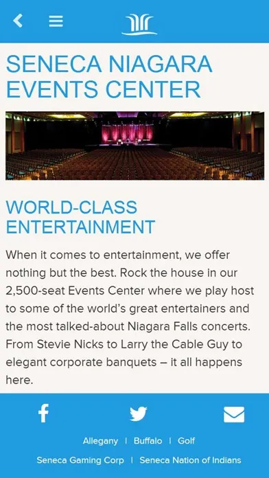 Capturas de pantalla de Seneca Niagara Resort & Casino