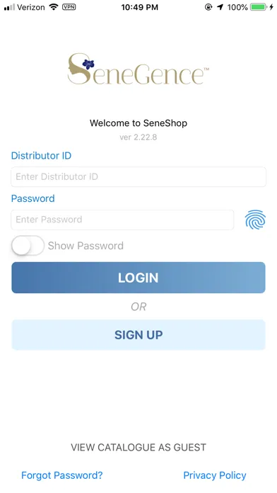 Tangkapan skrin SeneShop