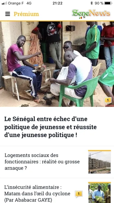 ภาพหน้าจอของ SeneNews : Actualité Sénégal