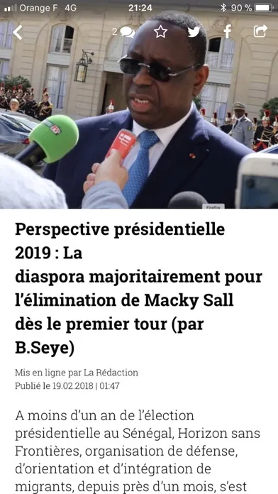 ภาพหน้าจอของ SeneNews : Actualité Sénégal