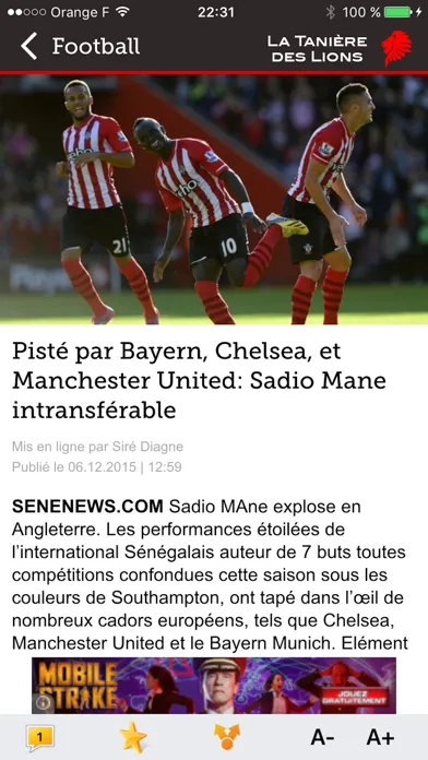 Tanière des Lions du Sénégal应用截图