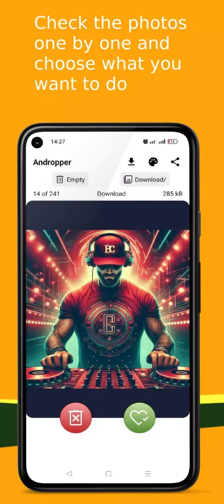 Capturas de tela do Andropper, swipe and delete