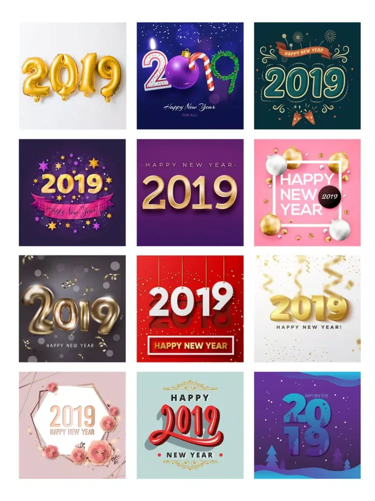 2019 New Year - Stickers iPad  سکرین شاٹس