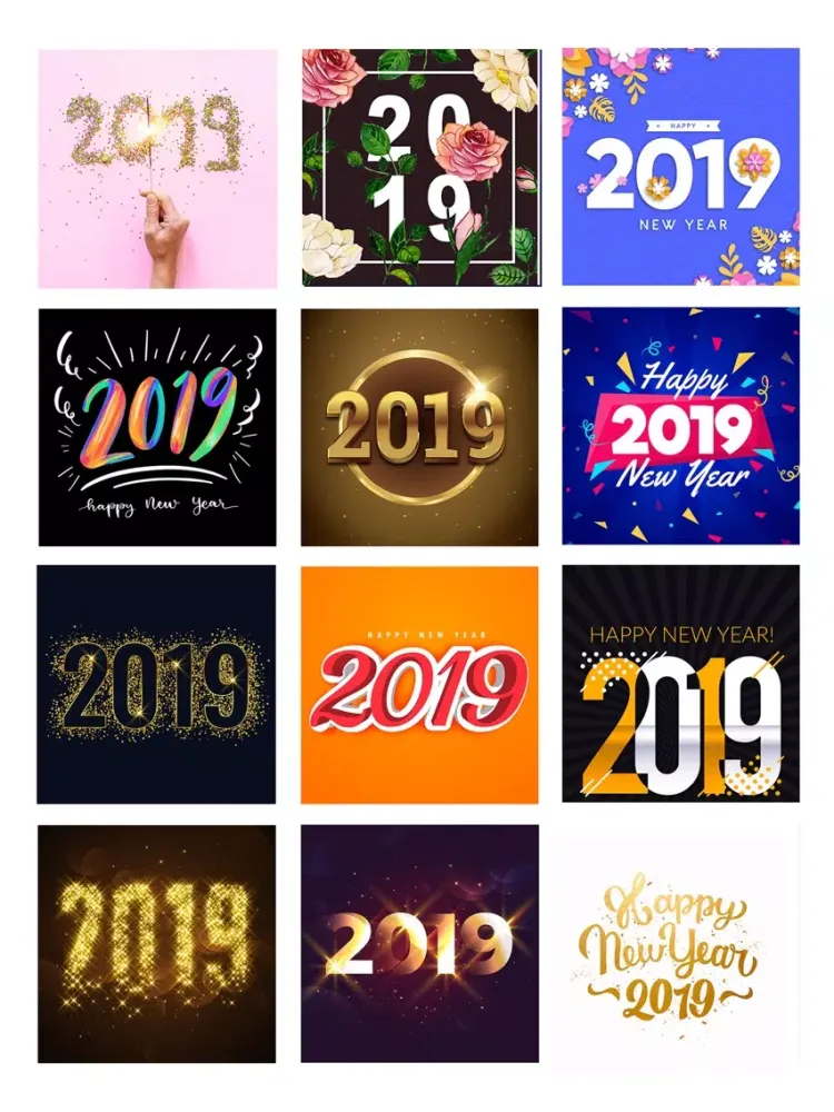 2019 New Year - Stickers iPad  سکرین شاٹس