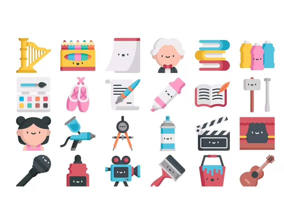 Fine Arts Stickers. iPad 应用截图