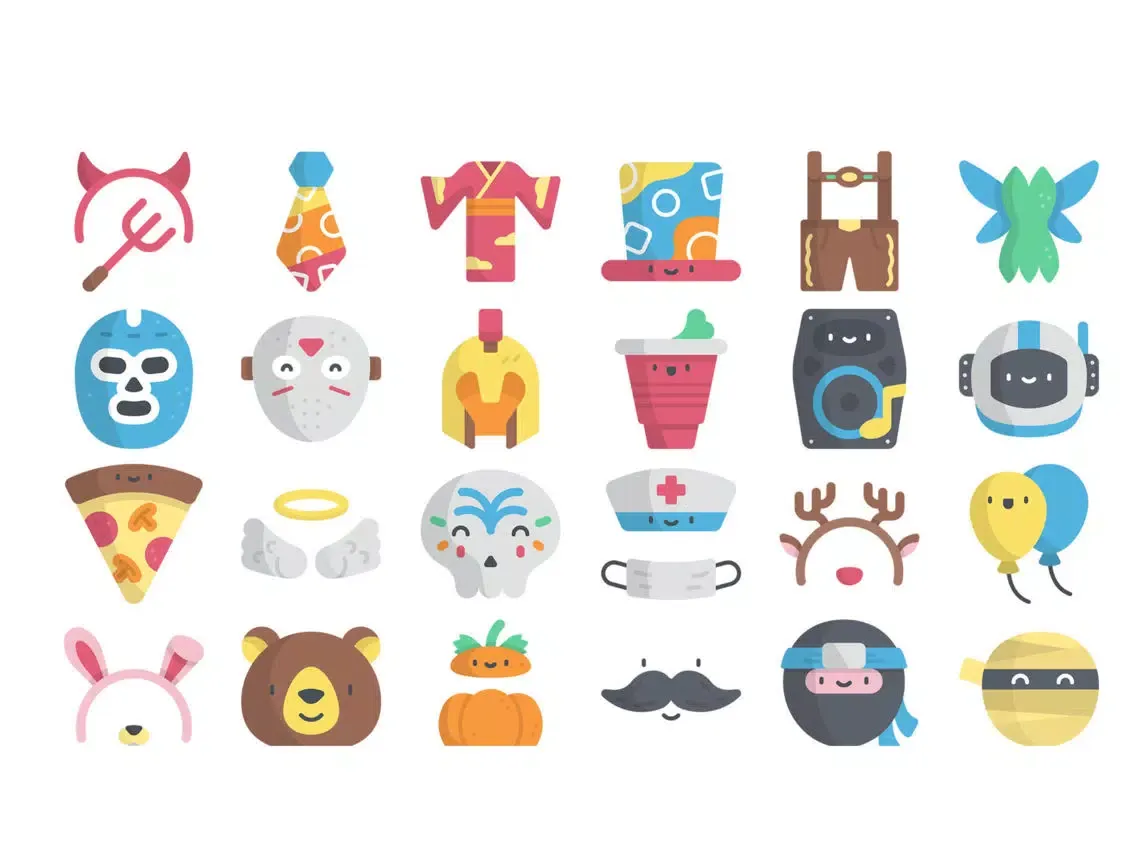 Costume Party Stickers iPad  سکرین شاٹس