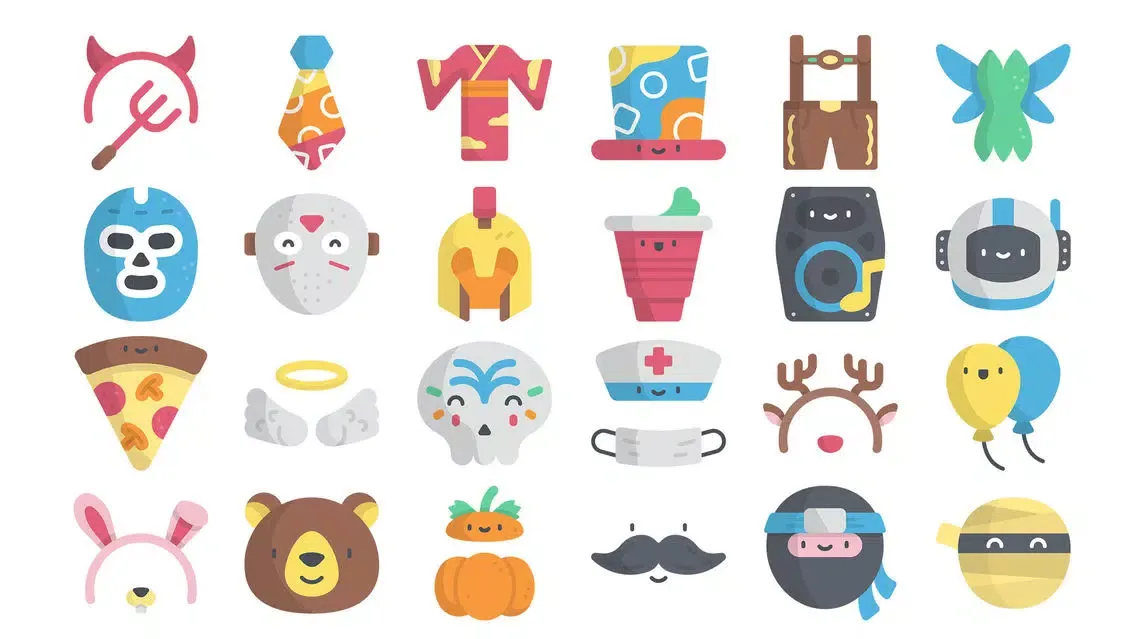 Costume Party Stickers سکرین شاٹس