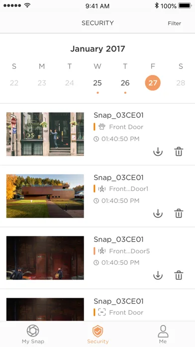 Tangkapan layar Sengled Snap