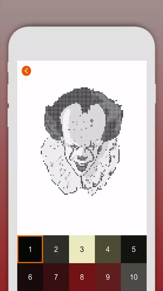 ภาพหน้าจอของ Pennywise Coloring Pixel Art!