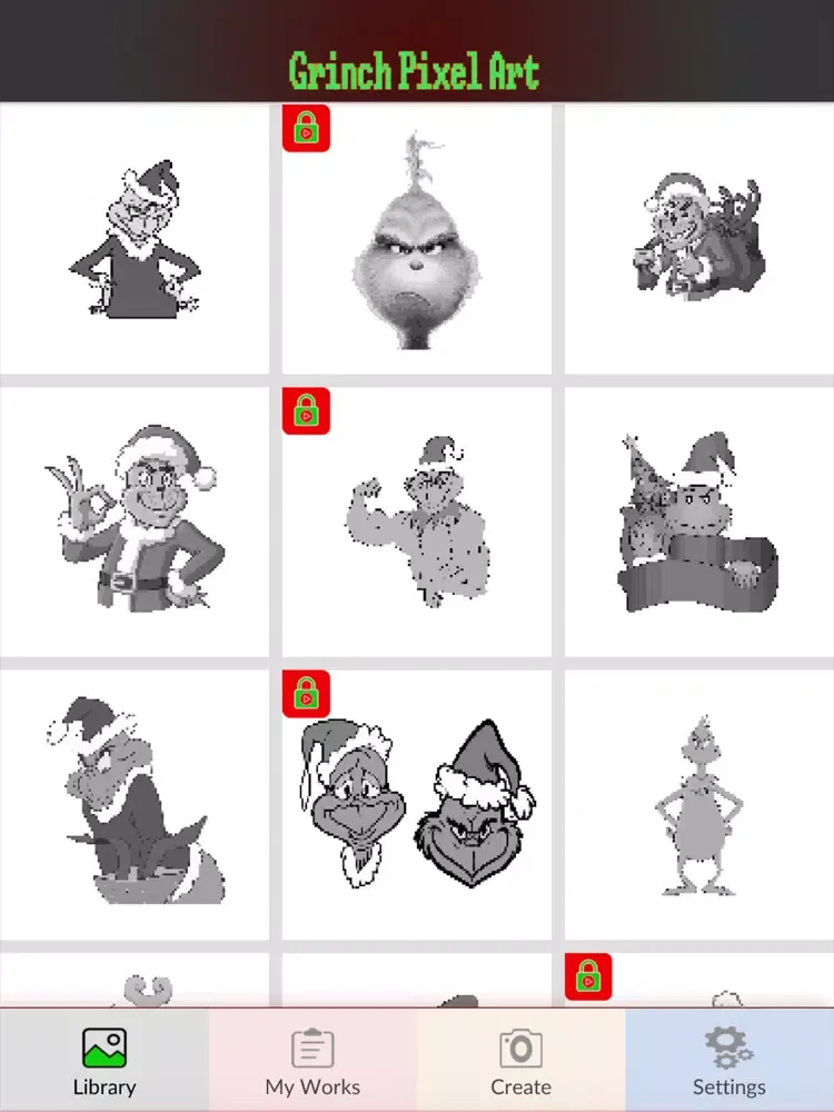 ภาพหน้าจอของ This is Grinch Pixel! iPad 