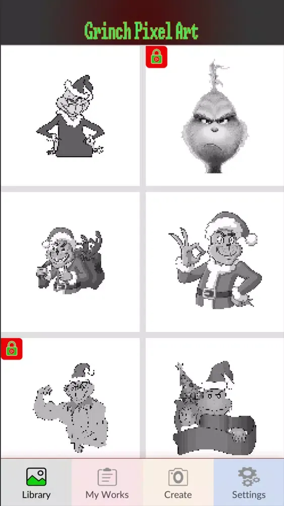 ภาพหน้าจอของ This is Grinch Pixel!