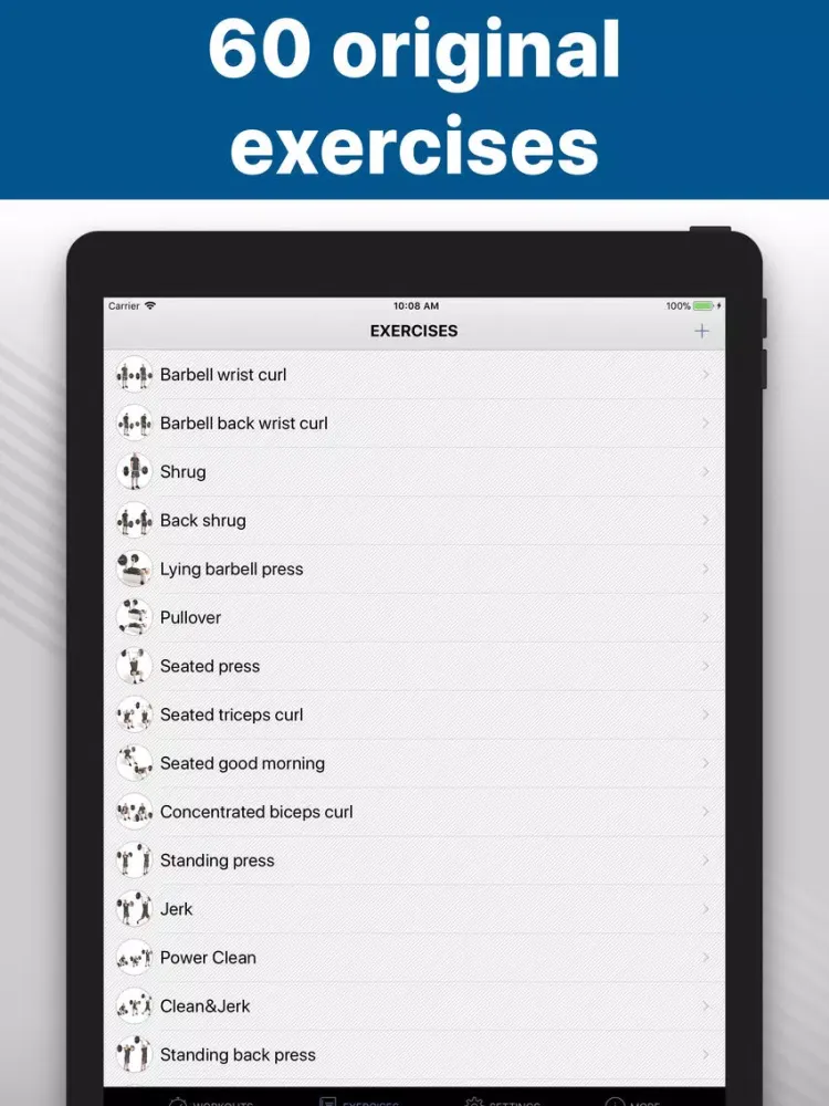 Barbell workout training -hiit iPad 应用截图
