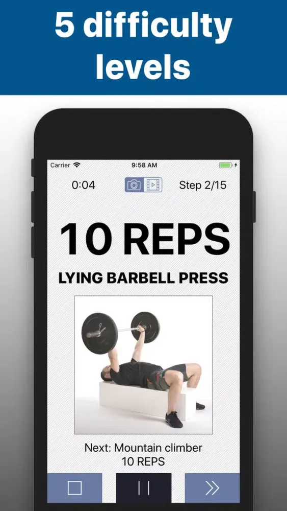 Barbell workout training -hiit应用截图