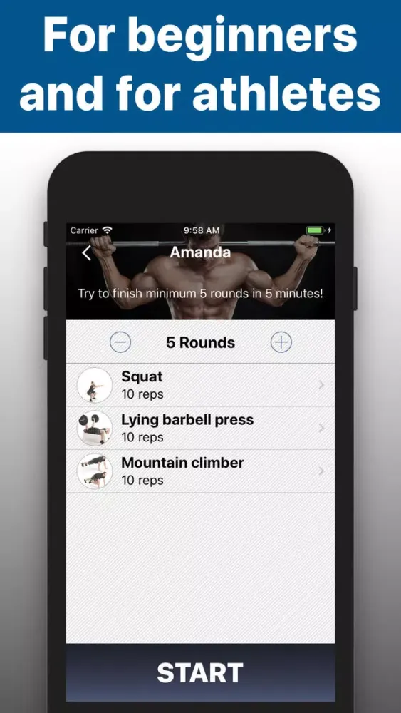 Barbell workout training -hiit应用截图