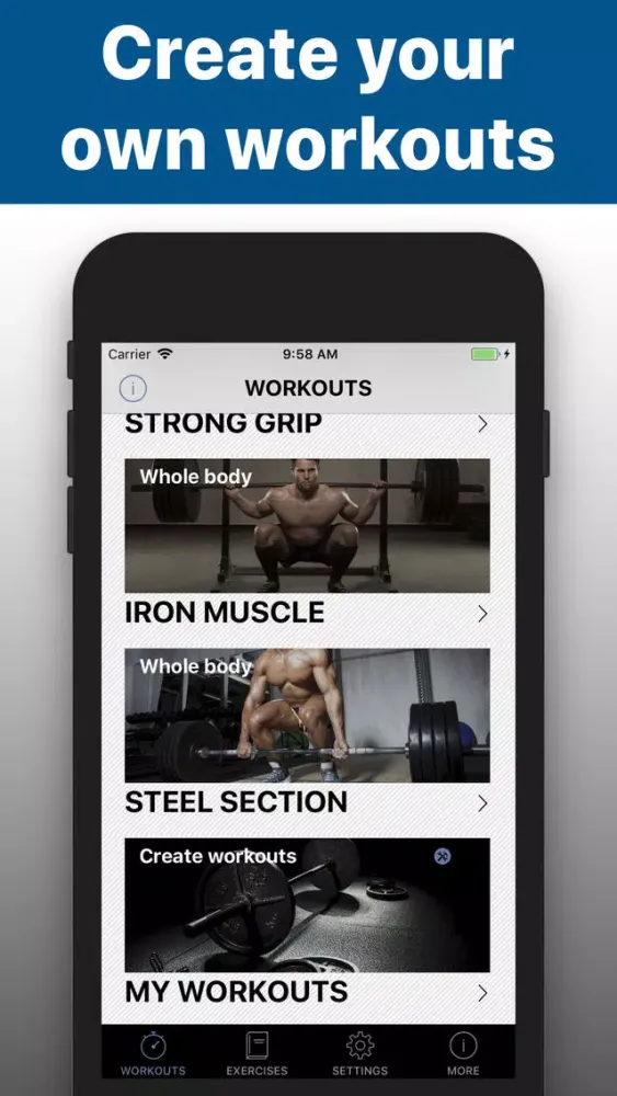 Barbell workout training -hiit应用截图