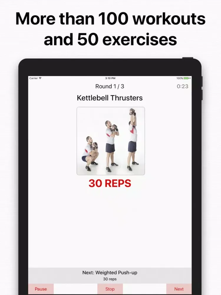 تصاویر WOD: daily training + workout iPad 