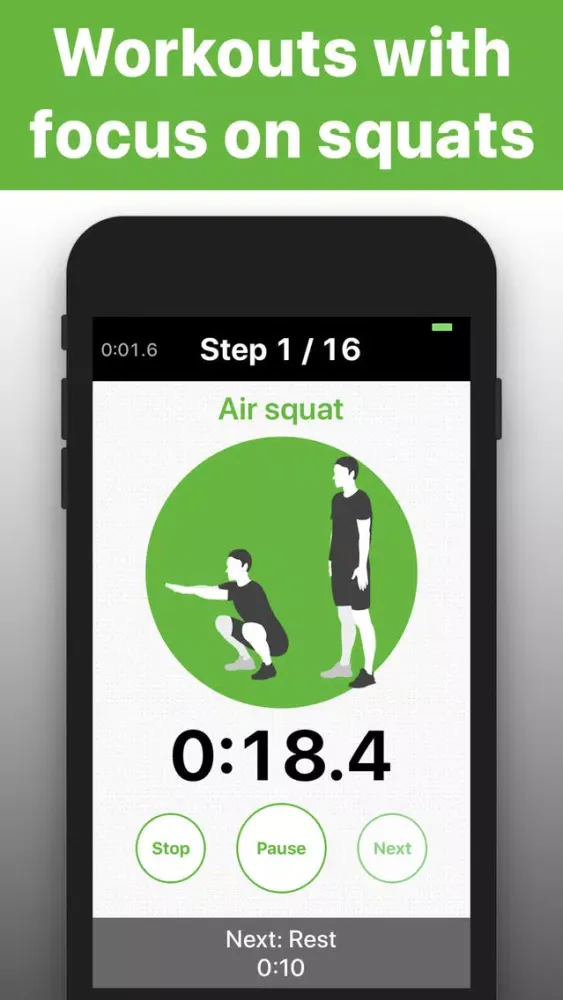 Ảnh chụp màn hình của Lunges - workout for leg pro