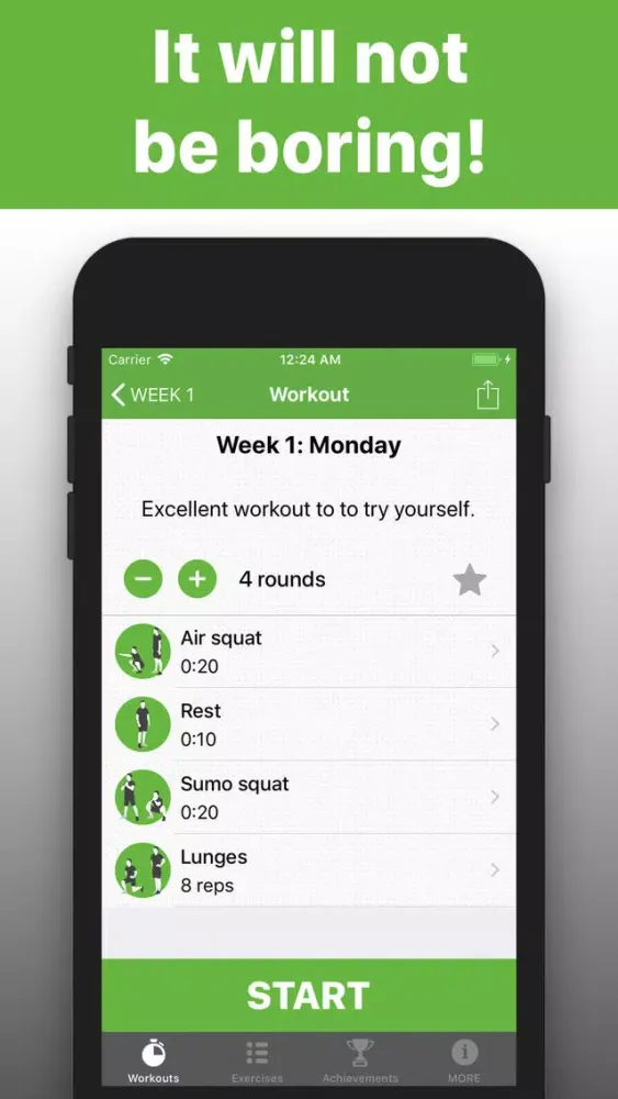 Ảnh chụp màn hình của Lunges - workout for leg pro