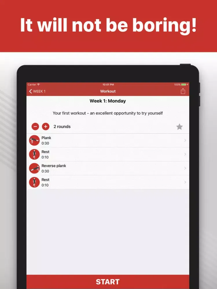 Capturas de tela do Plank - functional workouts pr iPad 