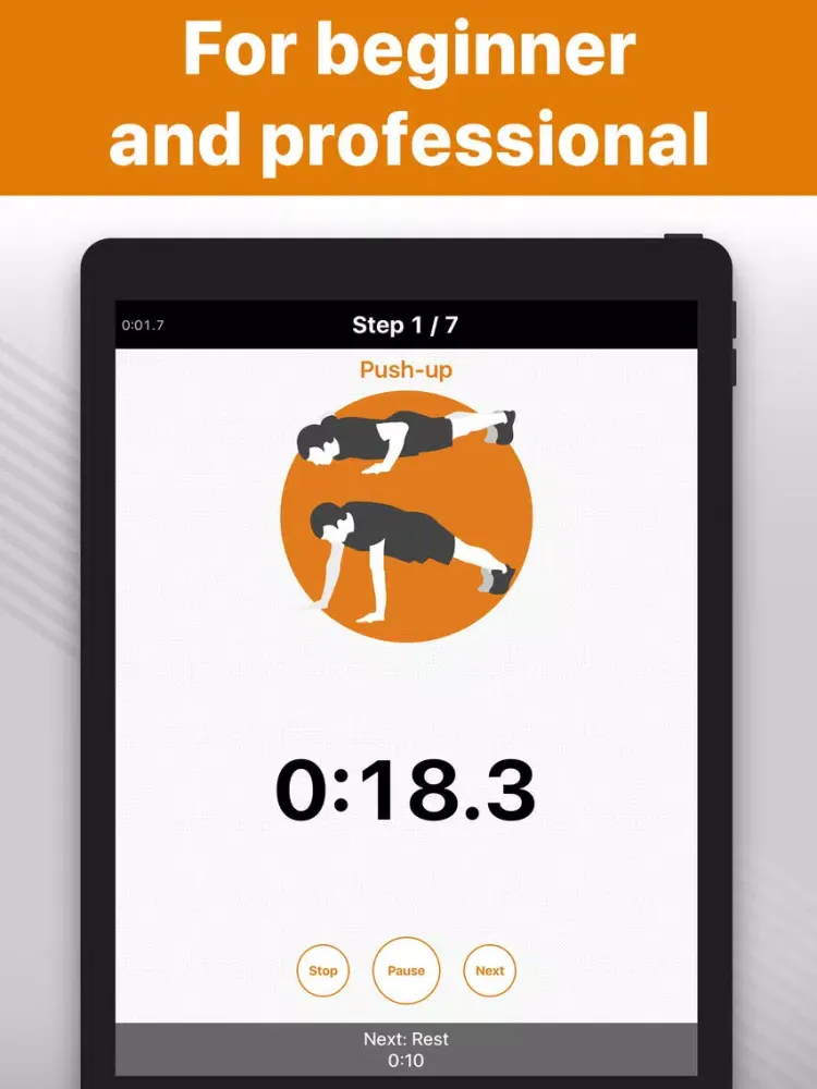 Capturas de pantalla de Push Ups - workouts for arms iPad 