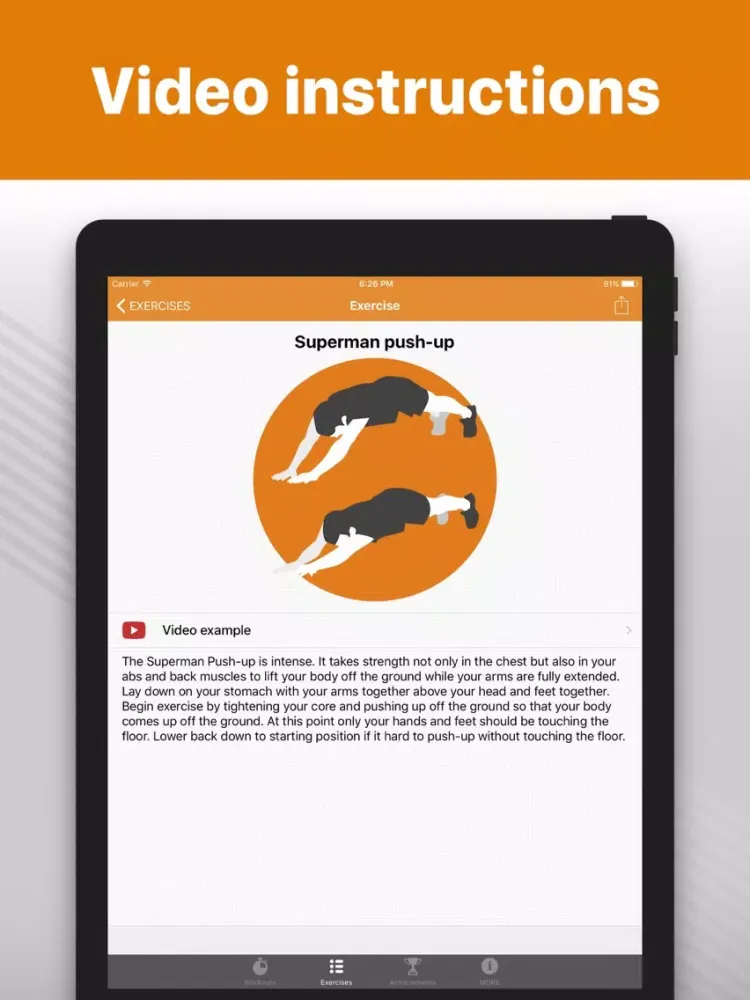 Capturas de pantalla de Push Ups - workouts for arms iPad 