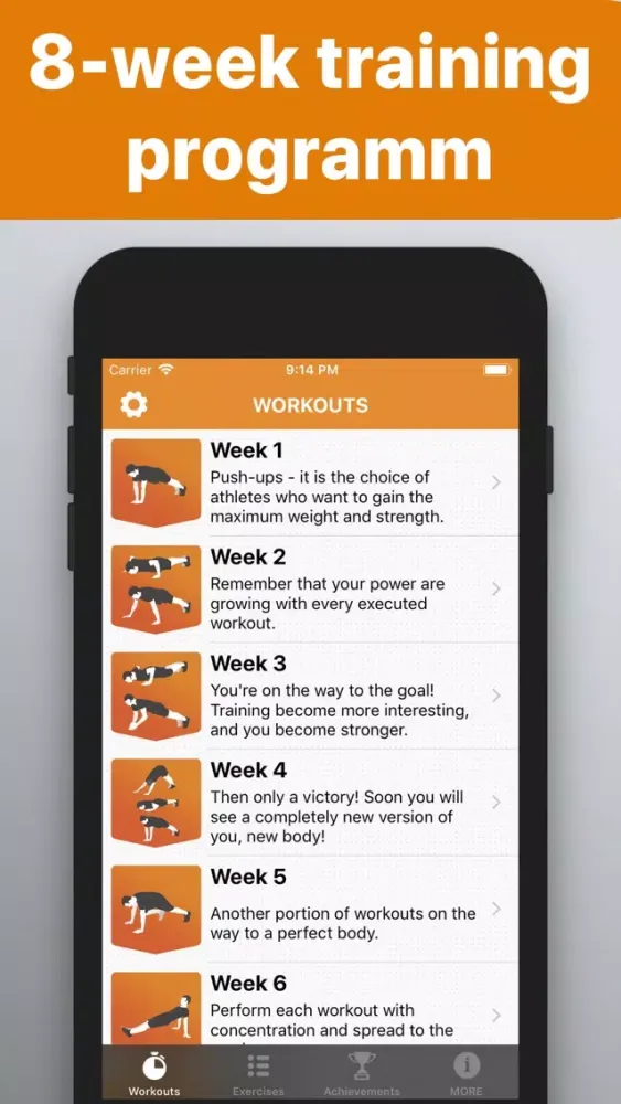 Capturas de pantalla de Push Ups - workouts for arms