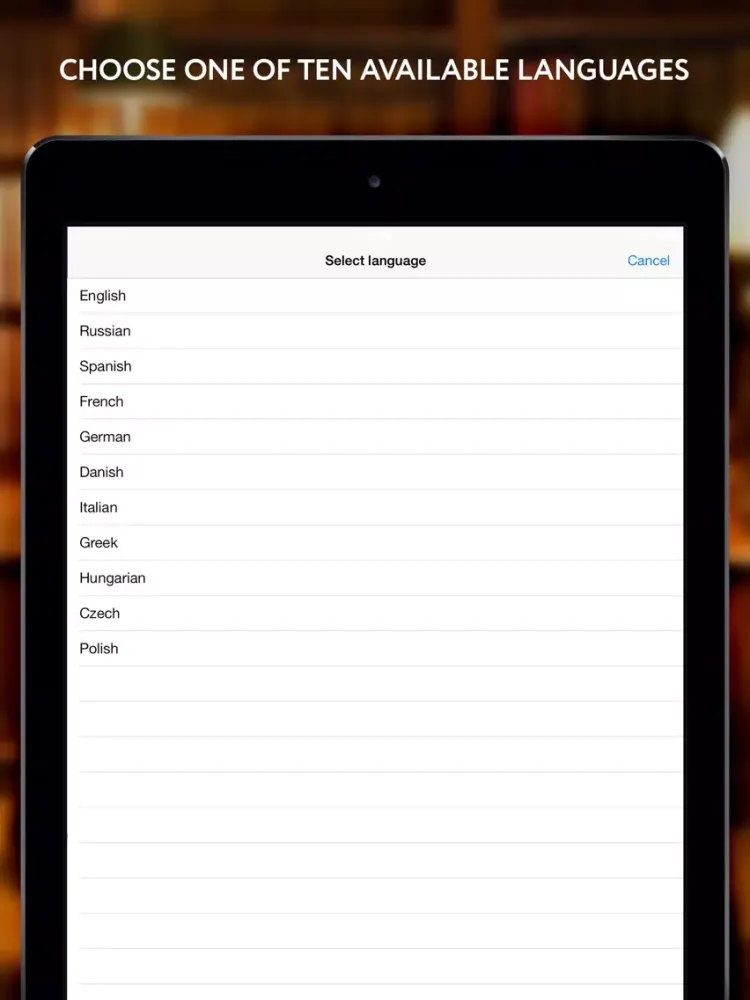 Diglot - EReader Translator for help language learners iPad 应用截图