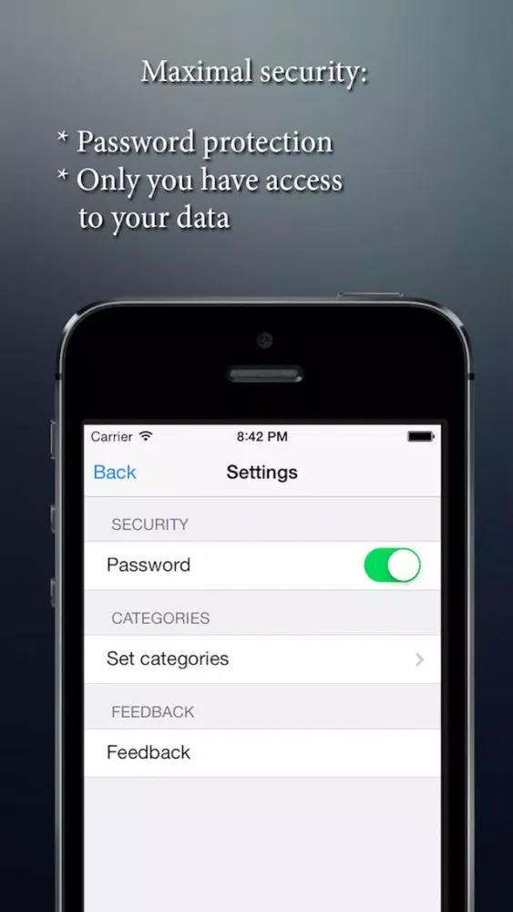 Safebook - saver personal data Screenshots