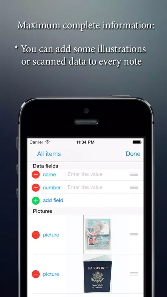 Safebook - saver personal data Screenshots