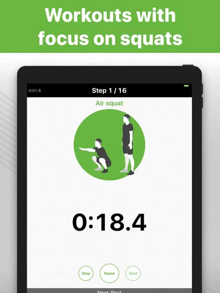 Squats - exercises & training iPad  स्क्रीनशॉट