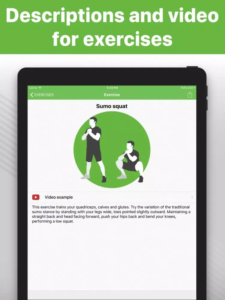 Squats - exercises & training iPad  स्क्रीनशॉट