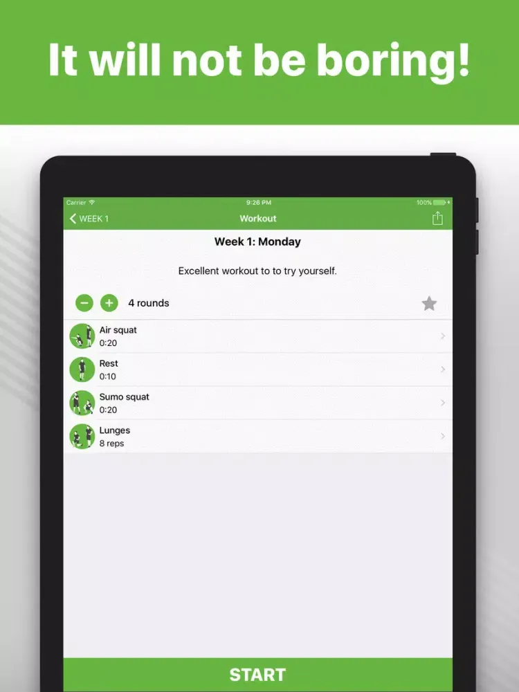 Squats - exercises & training iPad  स्क्रीनशॉट