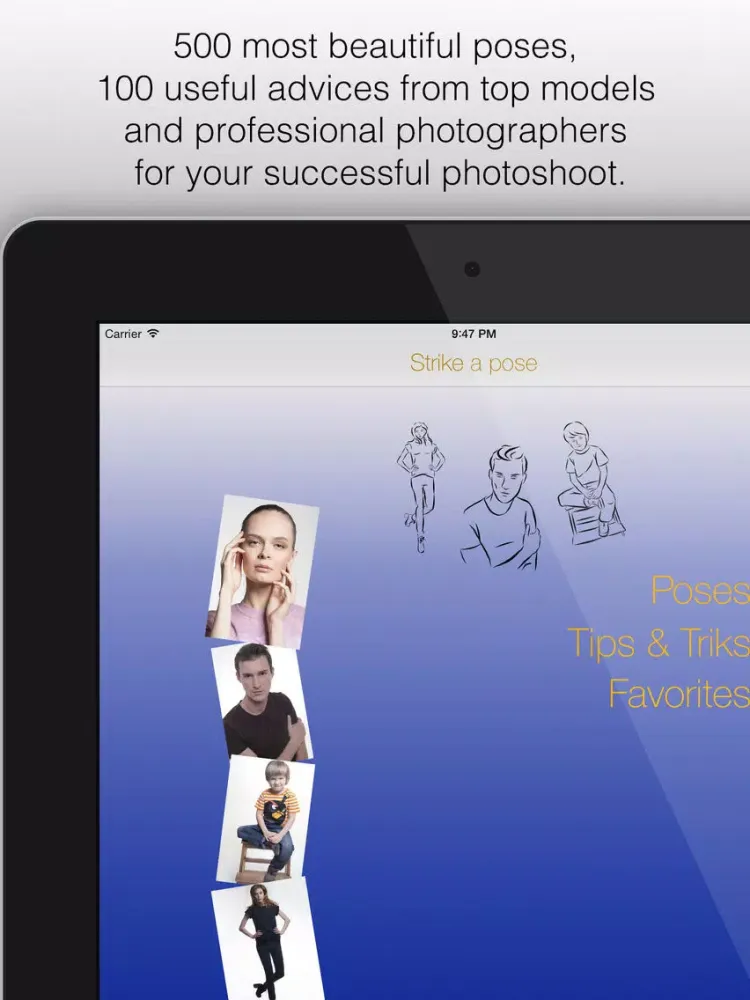 Ảnh chụp màn hình của Strike a pose - posing guide or photo posing tutorial for photographer and fashion model iPad 