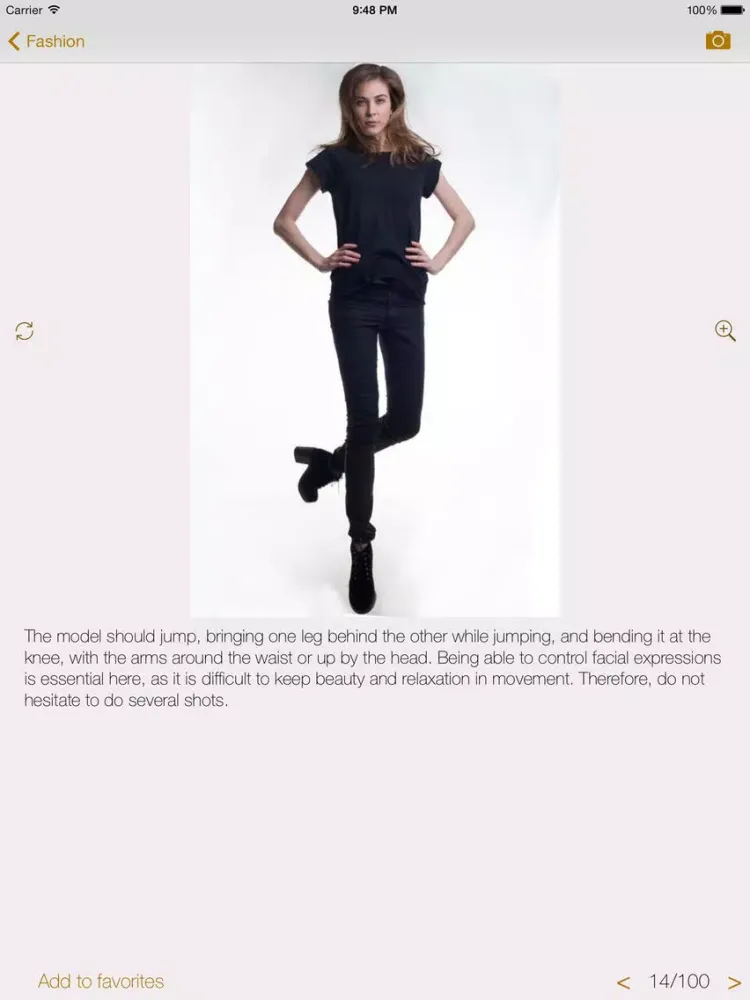 Ảnh chụp màn hình của Strike a pose - posing guide or photo posing tutorial for photographer and fashion model iPad 